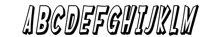 SF Ferretopia Shaded Oblique Font UPPERCASE