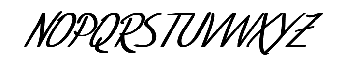 SF Foxboro Script Bold Italic Font UPPERCASE