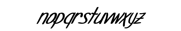 SF Foxboro Script Bold Italic Font LOWERCASE