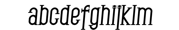 SF Gothican Bold Italic Font LOWERCASE