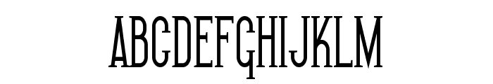 SF Gothican Condensed Bold Font UPPERCASE