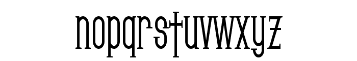 SF Gothican Condensed Bold Font LOWERCASE