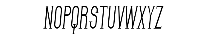SF Gothican Condensed Italic Font UPPERCASE