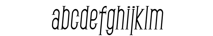 SF Gothican Condensed Italic Font LOWERCASE