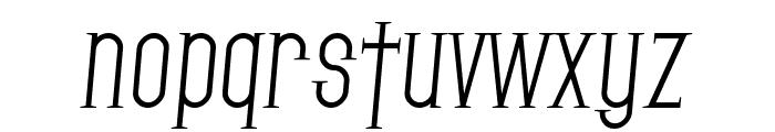 SF Gothican Italic Font LOWERCASE