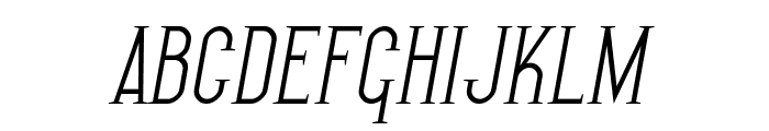SF Gothican Oblique Font UPPERCASE