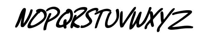 SF Grunge Sans Bold Italic Font UPPERCASE