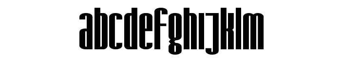 SF Iron Gothic Bold Font LOWERCASE