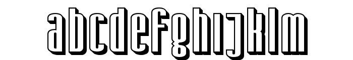 SF Iron Gothic Shaded Font LOWERCASE