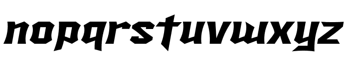 SF Ironsides Extended Italic Font LOWERCASE