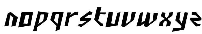 SF Junk Culture Condensed Oblique Font LOWERCASE