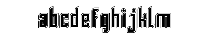 SF Piezolectric Inline Font LOWERCASE