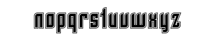 SF Piezolectric Inline Font LOWERCASE