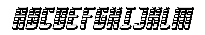 SF Piezolectric SFX Oblique Font UPPERCASE