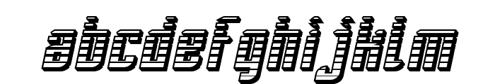 SF Piezolectric SFX Oblique Font LOWERCASE
