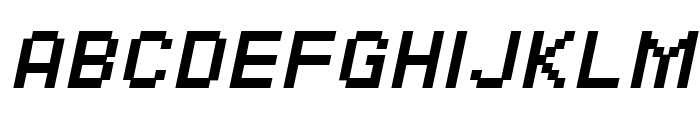 SF Pixelate Bold Oblique Font UPPERCASE