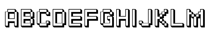 SF Pixelate Shaded Font UPPERCASE