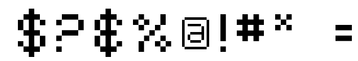 SF Pixelate Font OTHER CHARS