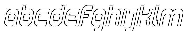 SF Plasmatica Outline Italic Font LOWERCASE