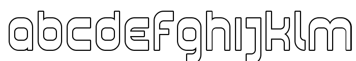 SF Plasmatica Outline Font LOWERCASE