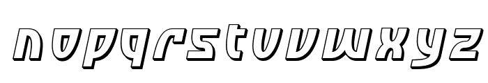 SF Retroesque Shaded Oblique Font LOWERCASE