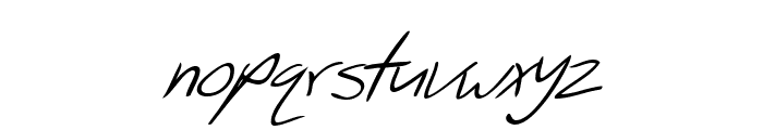 SF Scribbled Sans Italic Font LOWERCASE
