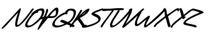SF Scribbled Sans SC Bold Italic Font UPPERCASE