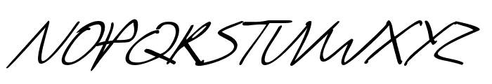 SF Scribbled Sans SC Italic Font UPPERCASE