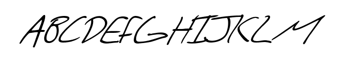 SF Scribbled Sans SC Italic Font LOWERCASE