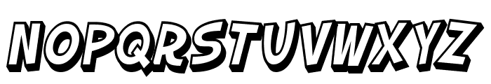 SF Slapstick Comic Shaded Oblique Font UPPERCASE