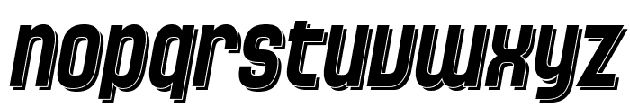 SF Speedwaystar Shaded Italic Font LOWERCASE