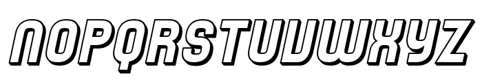 SF Speedwaystar Shaded Oblique Font UPPERCASE