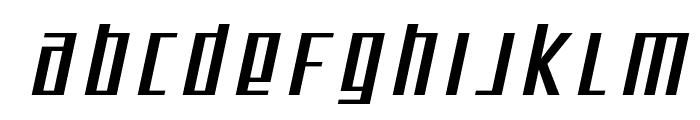 SF Square Root Extended Oblique Font LOWERCASE