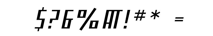 SF Square Root Oblique Font OTHER CHARS