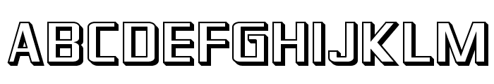 SF Theramin Gothic Shaded Font UPPERCASE