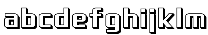 SF Theramin Gothic Shaded Font LOWERCASE