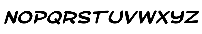 SF Toontime Extended Bold Italic Font LOWERCASE