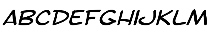 SF Toontime Extended Italic Font LOWERCASE