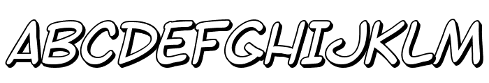SF Toontime Shaded Italic Font UPPERCASE