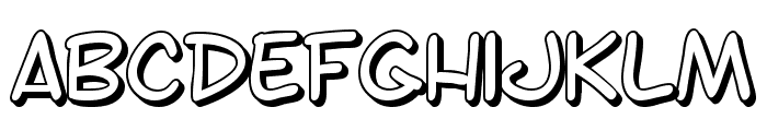SF Toontime Shaded Font LOWERCASE