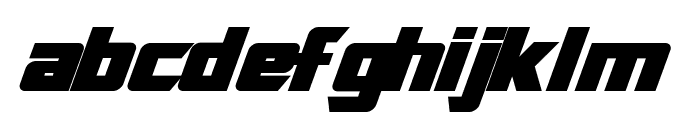 SF TransRobotics Bold Italic Font LOWERCASE