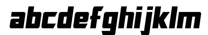 SF TransRobotics Condensed Oblique Font LOWERCASE