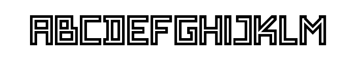 SF WADIM GIANT OUTLINE Font LOWERCASE