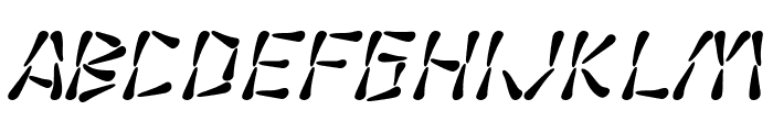 SF Wasabi Italic Font UPPERCASE
