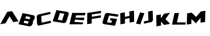 SF Zero Gravity Italic Font LOWERCASE