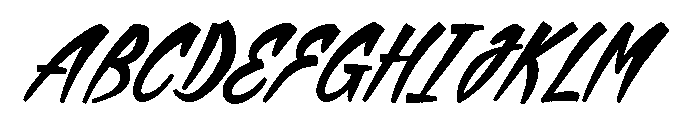 SFC Brison Script - Demo Font UPPERCASE