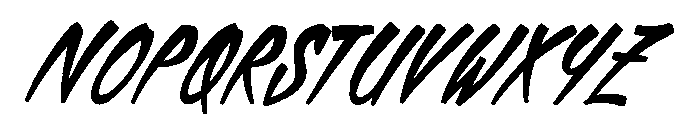 SFC Brison Script - Demo Font UPPERCASE