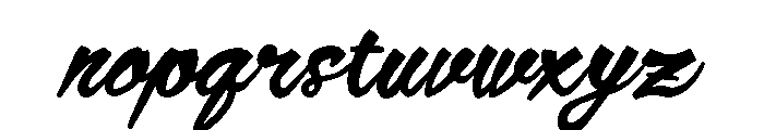 SFC Brison Script - Demo Font LOWERCASE