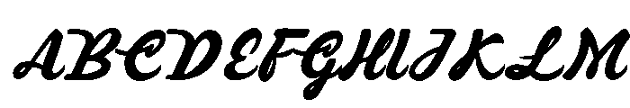 SFC Limone Club Demo Regular Font UPPERCASE
