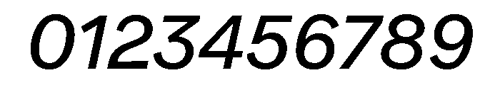 SFT Ritam Sans TRIAL Variable Medium Italic Font OTHER CHARS